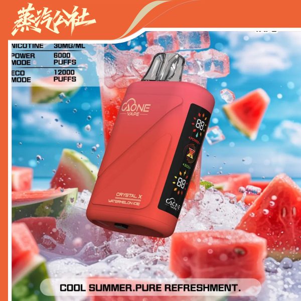 💎 AONE Crystal X 水晶二代電子菸 — 雙芯 × 12000口 × 高質感回歸